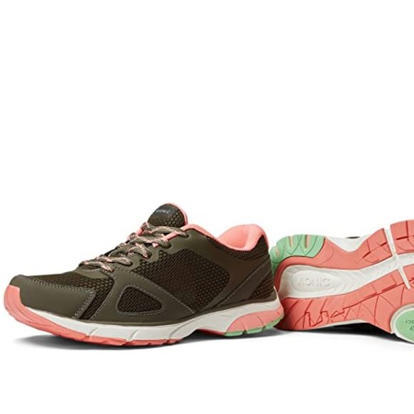 Vionic Women's Olive and Pink Athletic Shoes - Picture 1 of 3